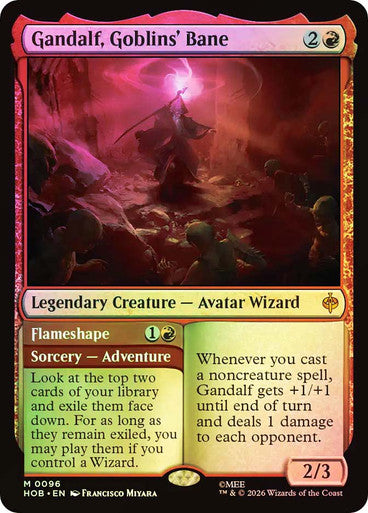 Gandalf, Goblins' Bane // Flameshape Foil