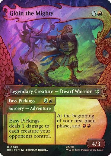 Glóin the Mighty // Easy Pickings (Showcase) Surge Foil