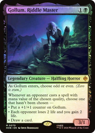 Gollum, Riddle Master Foil