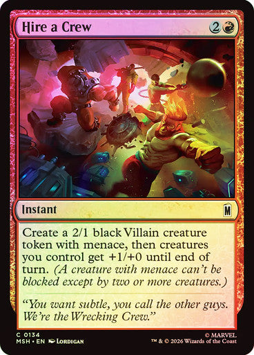 Hire a Crew Foil
