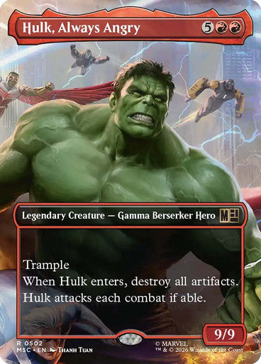 Hulk, Always Angry (Borderless)