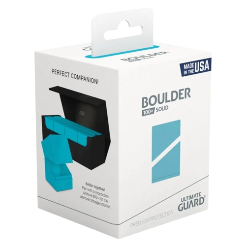 Deck Box: Boulder: Solid: 100+ Turquoise