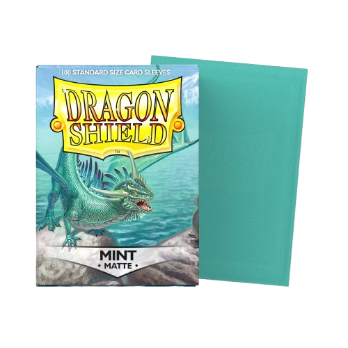 100 Micas Dragon Shield Mint - Matte Sleeves - Standard Size