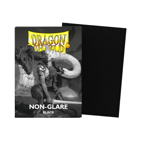 100 Micas Dragon Shield Black - Non-Glare Sleeves - Standard Size