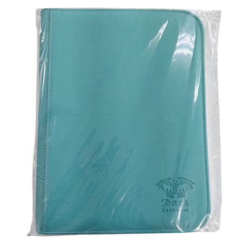 Carpeta Zip Folder 3x3 Azul Cian Dark Fortress
