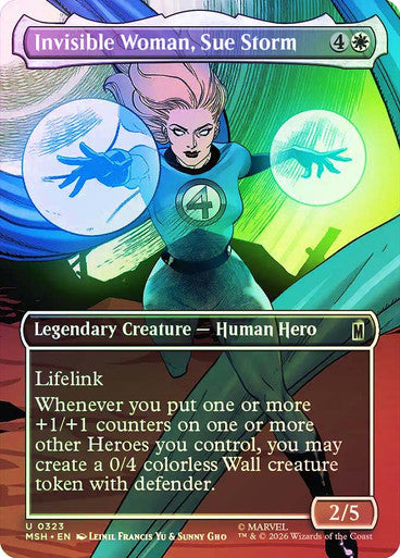 Invisible Woman, Sue Storm (Borderless) Foil