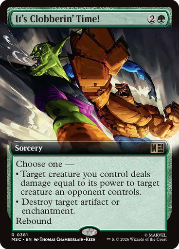It's Clobberin' Time! (Extended Art)