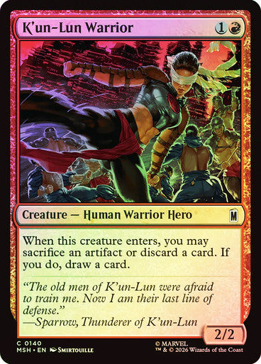 K'un-Lun Warrior Foil