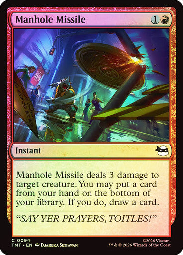 Manhole Missile Foil