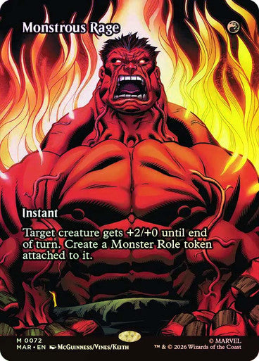 Monstrous Rage (Borderless) Foil
