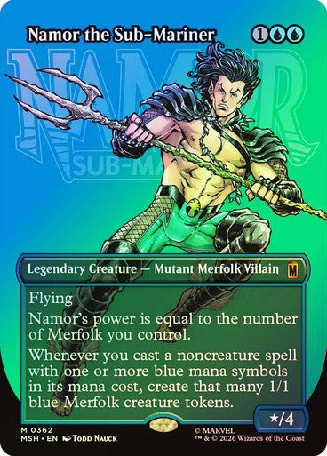 Namor the Sub-Mariner (Borderless) Foil