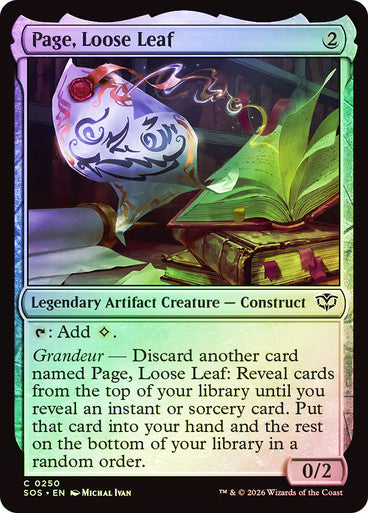Page, Loose Leaf Foil