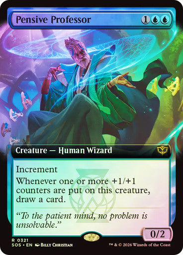 Pensive Professor (Extended Art) Foil