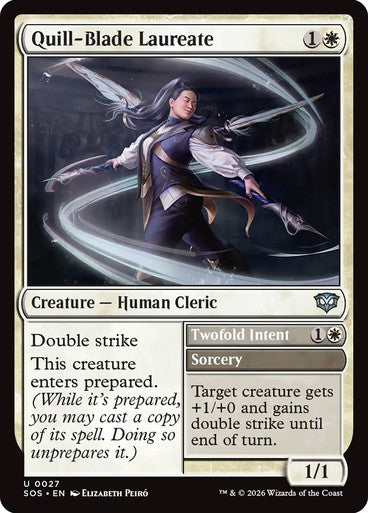 Quill-Blade Laureate // Twofold Intent