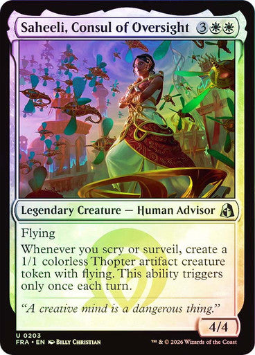 Saheeli, Consul of Oversight Foil