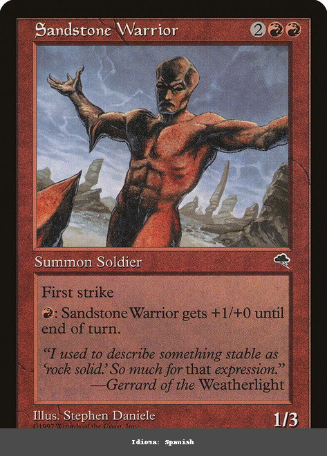 Sandstone Warrior - Spanish