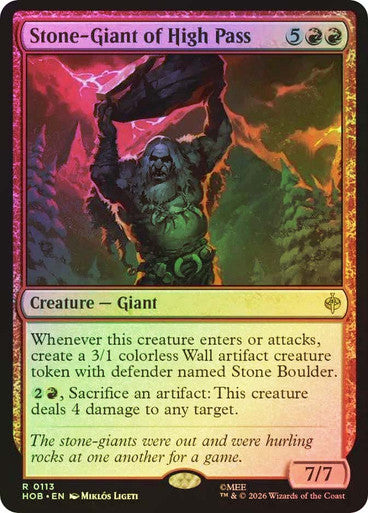 Stone-Giant of High Pass Foil