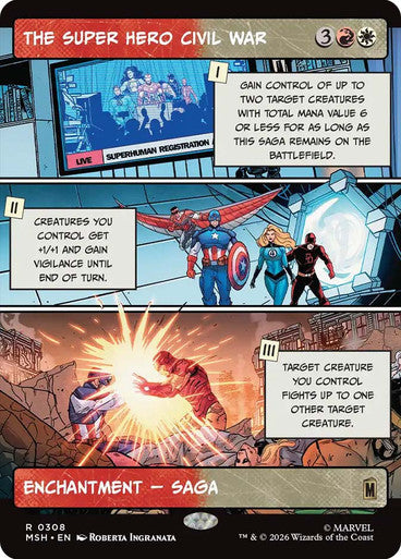 The Super Hero Civil War (Showcase)