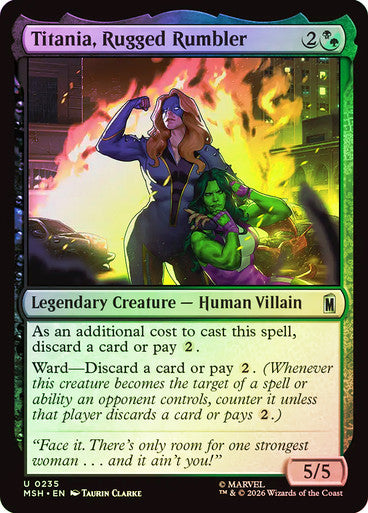 Titania, Rugged Rumbler Foil