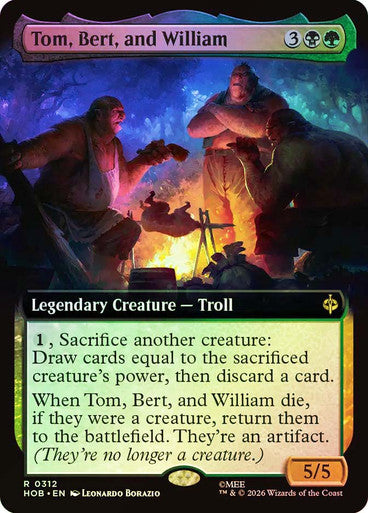 Tom, Bert, and William (Extended Art) Foil