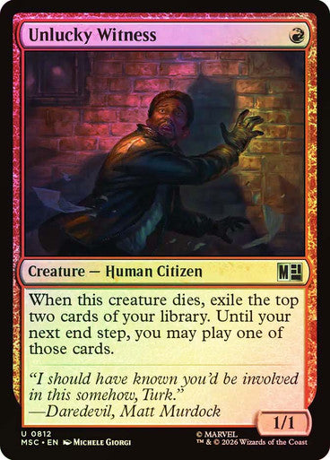 Unlucky Witness Foil