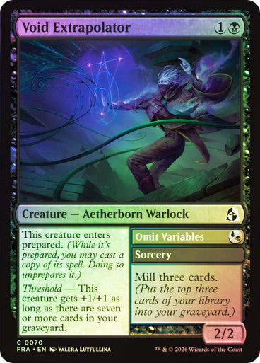 Void Extrapolator // Omit Variables Foil