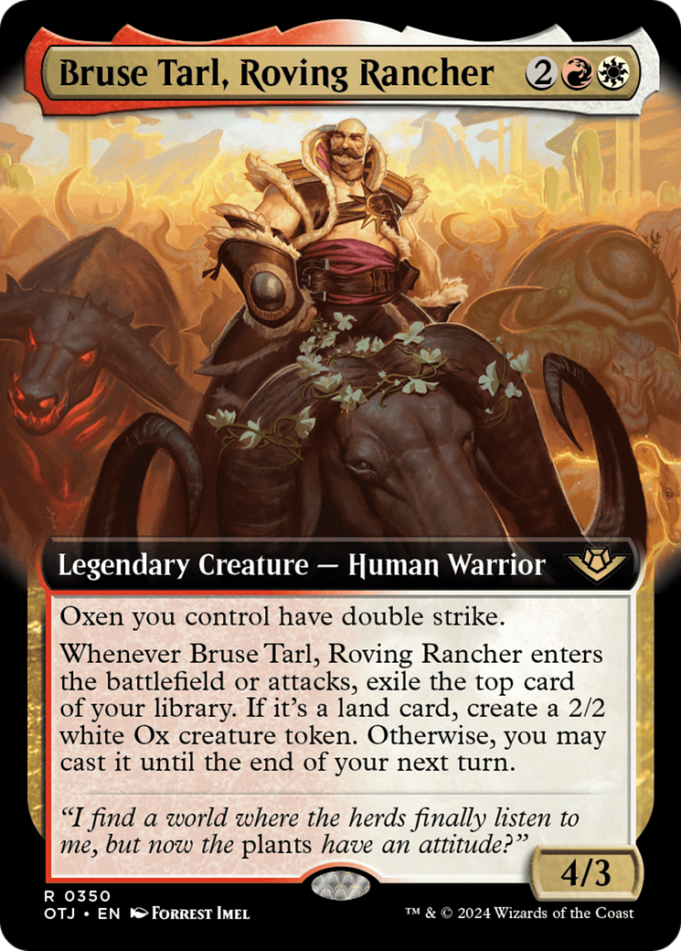 Bruse Tarl, Roving Rancher (Extended Art) Foil