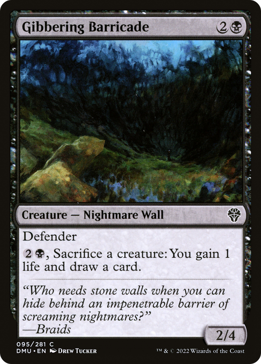 Gibbering Barricade Foil