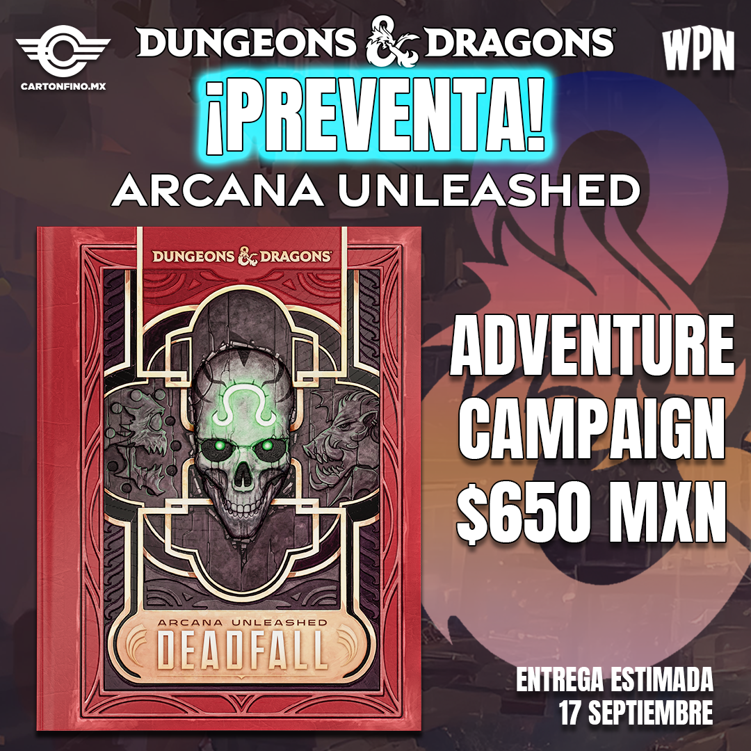 PREVENTA D&D Arcane Unleashed Adventure Campaign Alt Cover