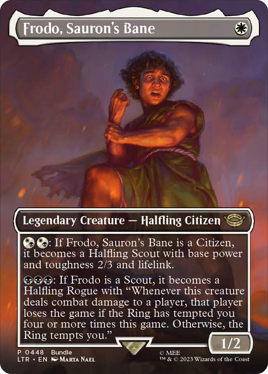 Frodo, Sauron's Bane Foil