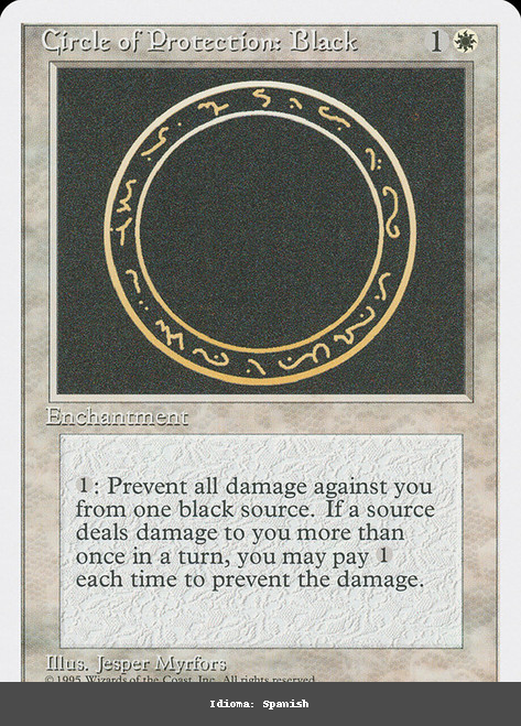 Circle of Protection: Black - Regular - Spanish
