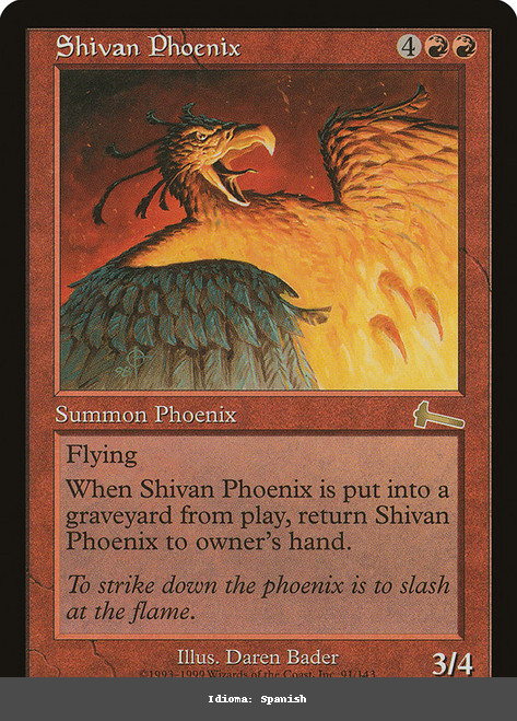 Shivan Phoenix - Regular - Spanish