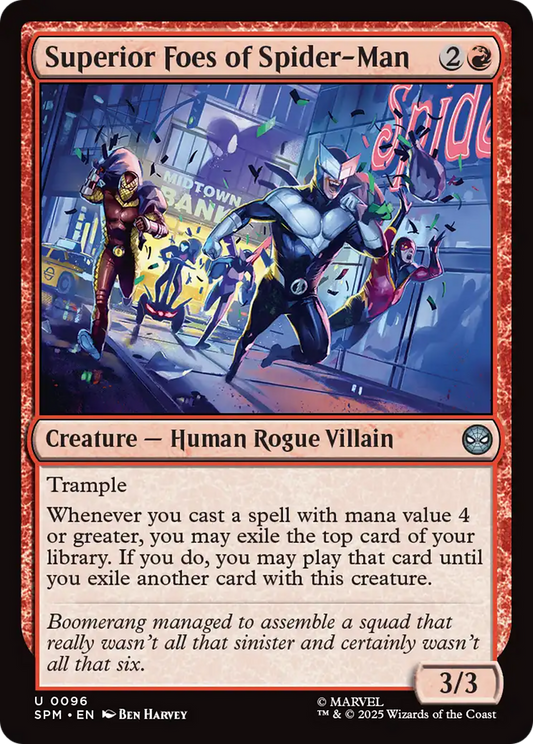 Superior Foes of Spider-Man Foil