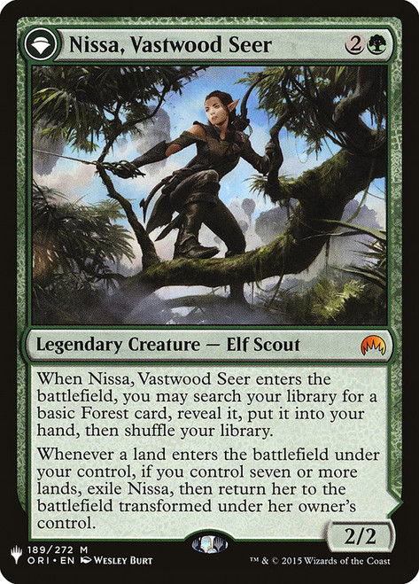 Nissa, Vastwood Seer // Nissa, Sage Animist - Regular