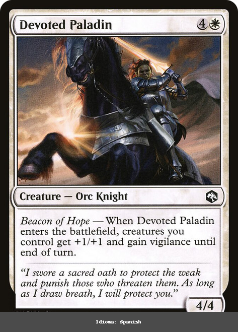 Devoted Paladin - Spanish - Spanish