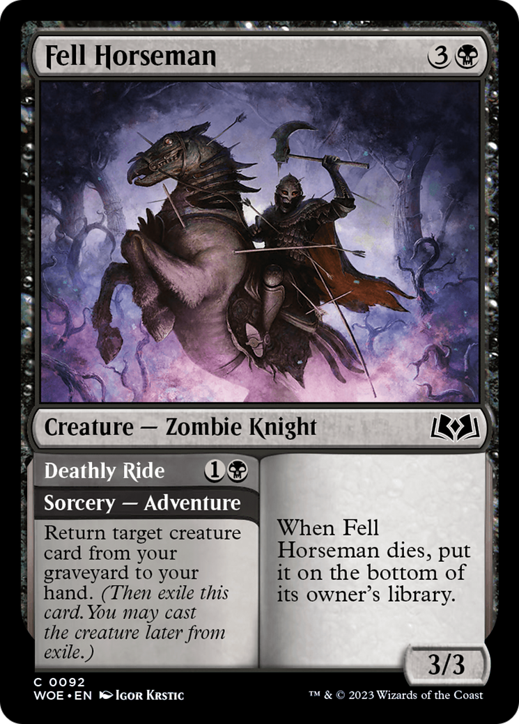 Fell Horseman // Deathly Ride Foil
