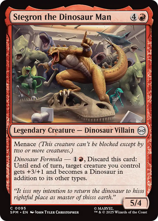 Stegron the Dinosaur Man Foil