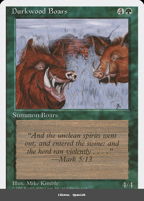 Durkwood Boars - Regular - Spanish