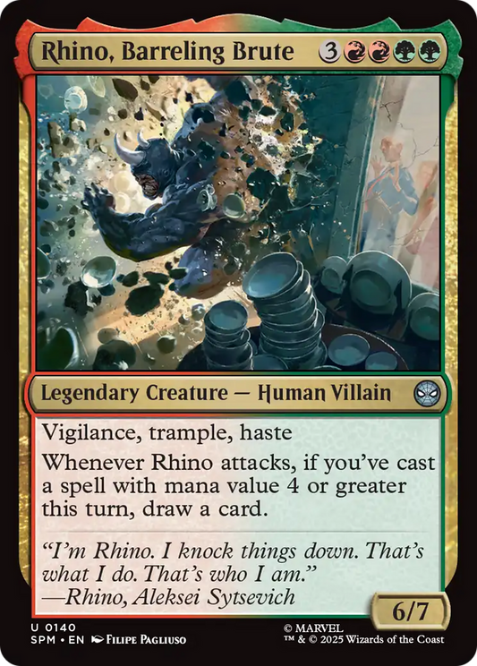 Rhino, Barreling Brute Foil