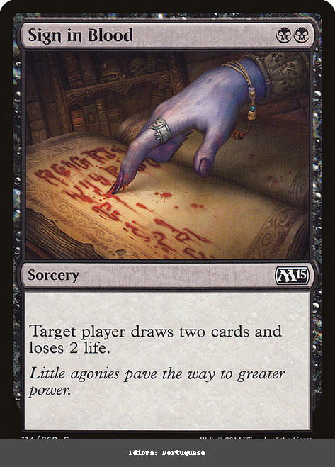 Sign in Blood - Regular - Portuguese