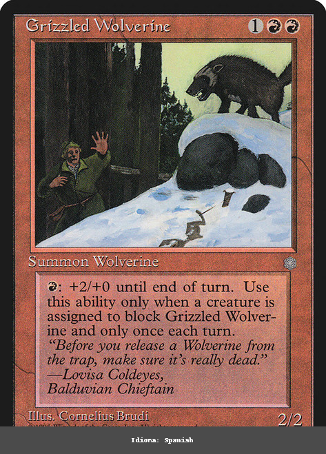 Grizzled Wolverine - Regular - Spanish