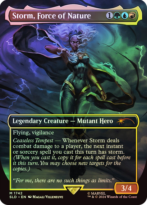 Storm, Force of Nature - (Marvel) (Secret Lair) (Borderless) - Foil
