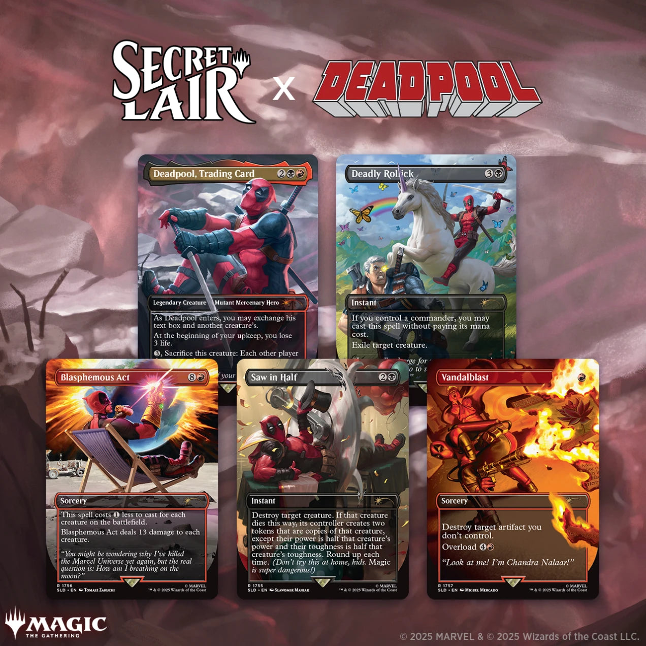 Secret Lair x Deadpool No Foil