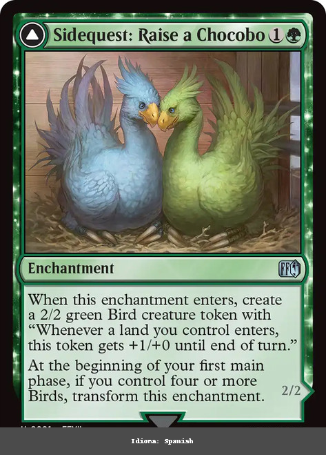 Sidequest: Raise a Chocobo // Black Chocobo - Spanish - Spanish