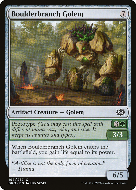 Boulderbranch Golem Foil