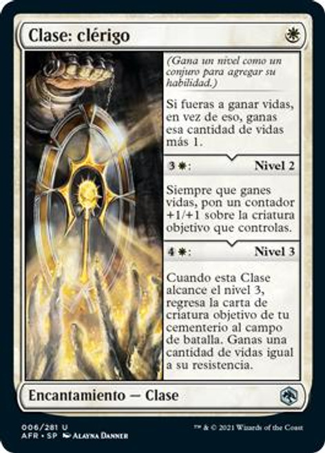 Cleric Class - Regular - Spanish