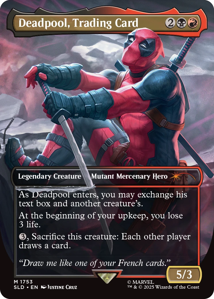 Secret Lair x Deadpool No Foil