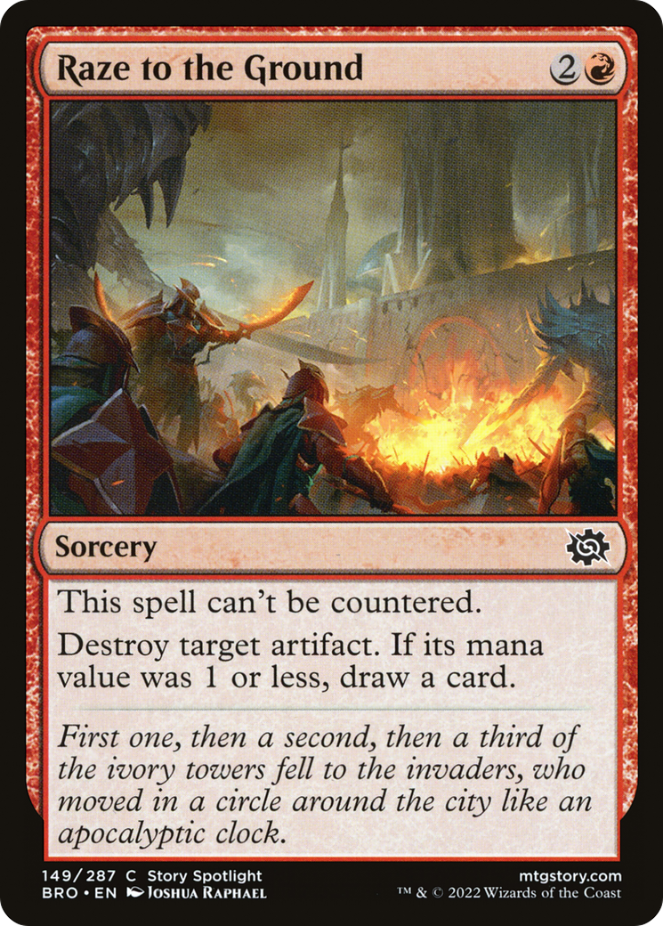 Raze to the Ground Foil