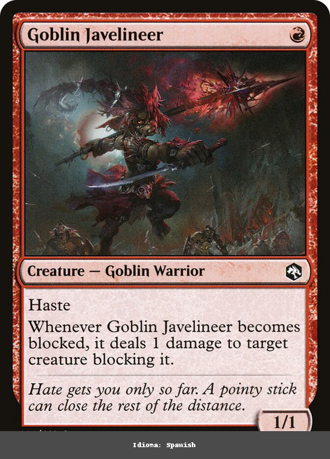 Goblin Javelineer - Regular - Spanish