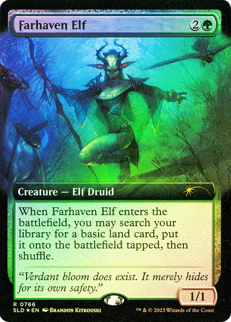 Farhaven Elf - (Secret Lair) (Extended Art) - Foil
